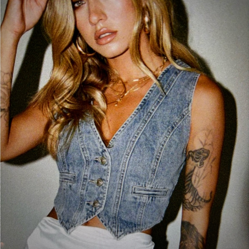 Princess Polly Denim Vest